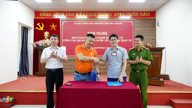 FPT Telecom bàn giao hệ thống camera giám sát phục vụ công tác quản lý nhà nước về an ninh trật tự  
